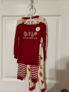 Kids Red 'Official Cookie Tester' Holiday Pajama Set